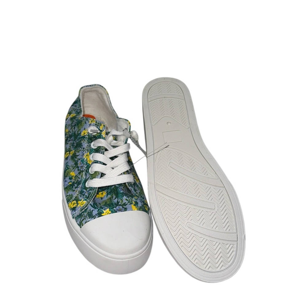 NEW TOMMY BAHAMA Floral Canvas Sneakers with White Soles - Picture 7 of 7
